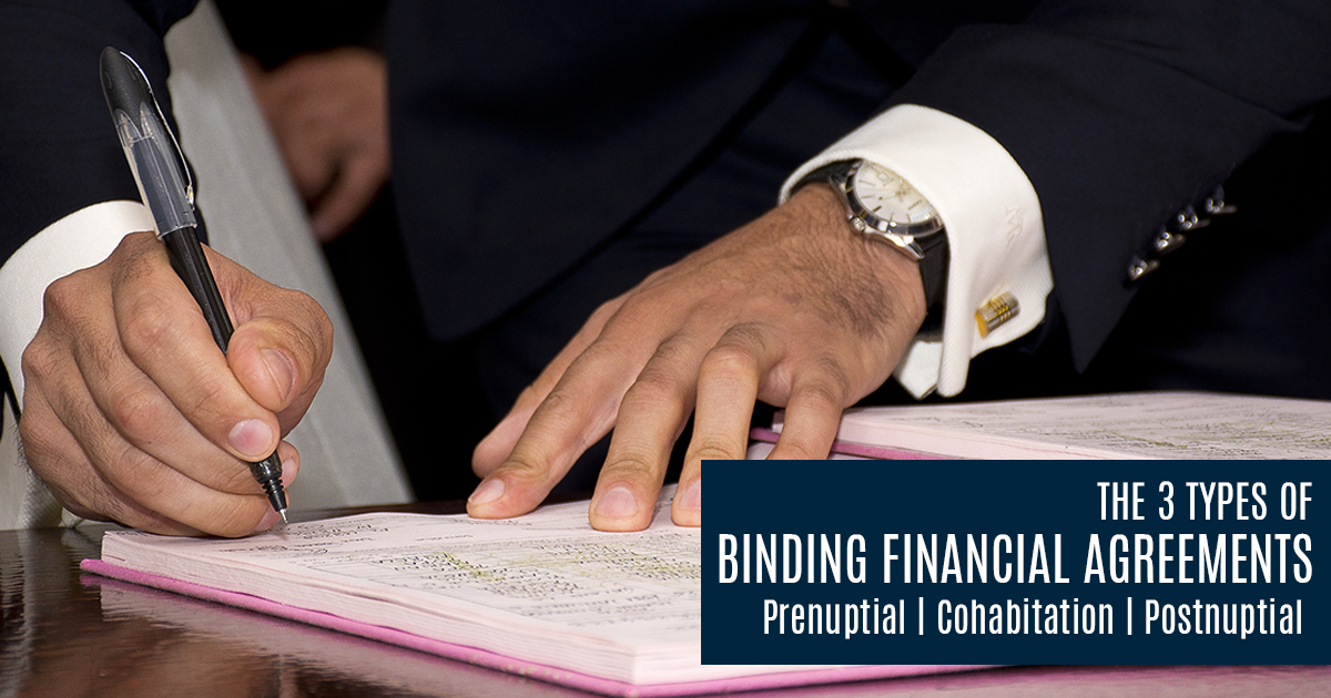 3 Types of Binding Financial Agreement | Hall Payne Lawyers