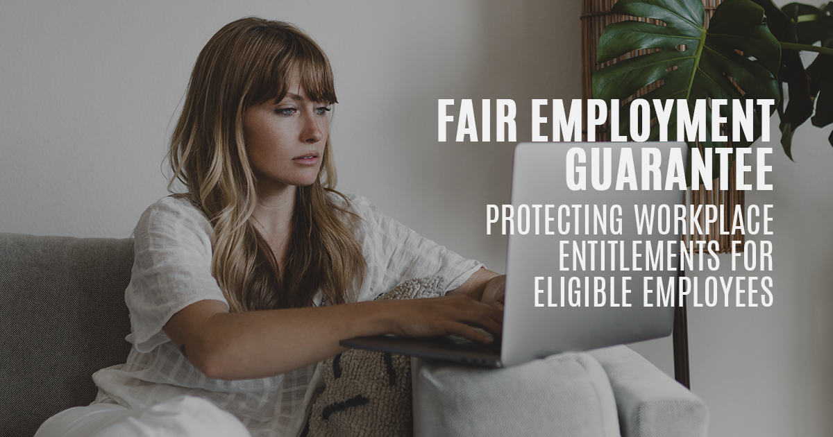 What is the Fair Employment Guarantee? Hall Payne Lawyers