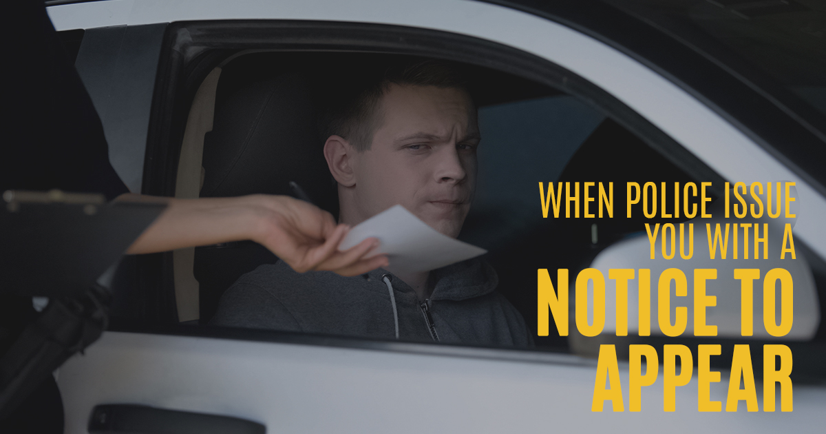 What is a Notice to Appear? Hall Payne Lawyers