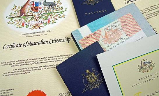 What happens if someone fails the character test for Australian citizenship?